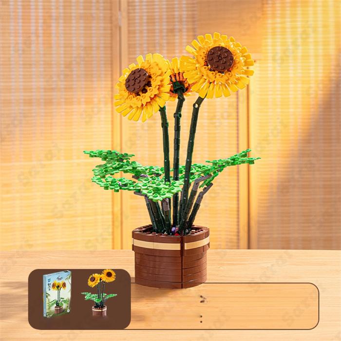 互換品】 レゴ 互換 LEGO ブロック 植物 植木 ヒマワリ ひまわり