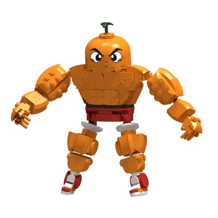 BRONX 05 フィギュア オレンジ/黒　ティムツイ 互換品】 LEGO レゴ 互換 ブロック イタリアンブレインロット サイズ大