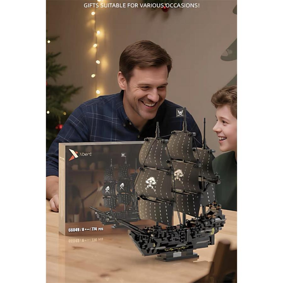 互換品】 レゴ 互換 LEGO ブロック レゴブロック 海賊船 ブラック
