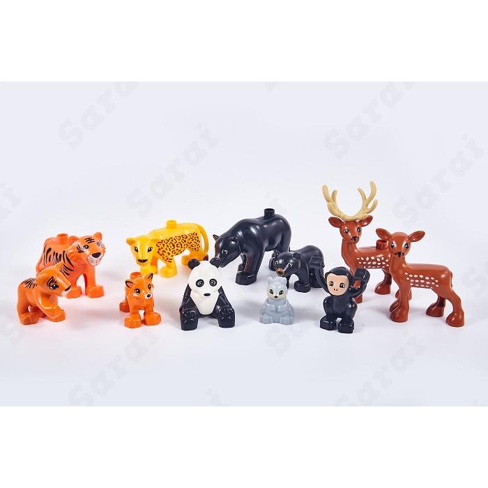 LEGO レゴ デュプロ 互換 ブロック 動物 森の動物 11体セット 知育 ミニフィグ Duplo 互換品 フィギュア 人形 動物園 2歳 3歳 4歳 誕プレ クリスマス 冬休み｜sarai-store｜12