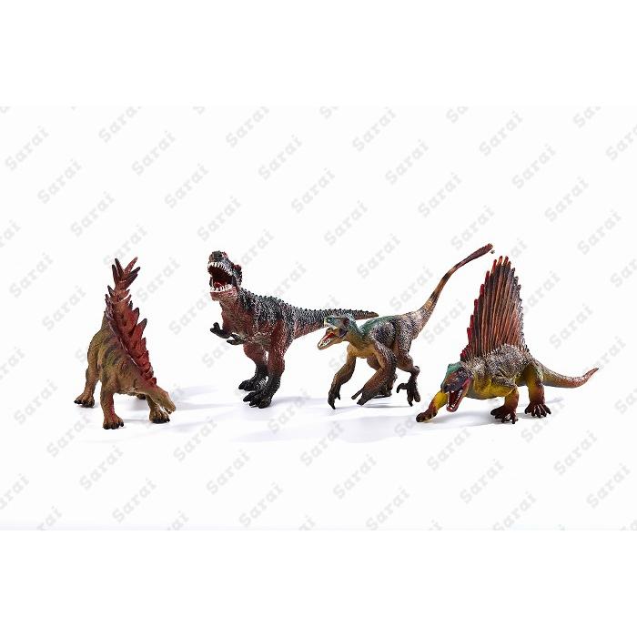 恐竜 大きい リアル フィギュア 模型 おもちゃ スピノサウルス オルニトミムス 4体セット ジュラシック 骨格 博物館 ダイナソー 知育玩具 子供 こども 誕プレ｜sarai-store｜02