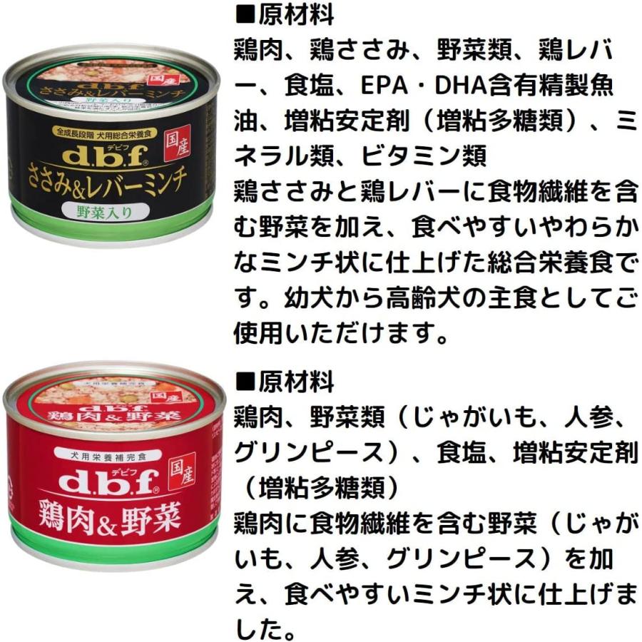 超格安一点デビフ 缶詰 150g 犬 ウェット ドッグフード 全15種セット ドッグフード デビフ 缶詰 犬用 ささみ 鶏肉 4種 12缶