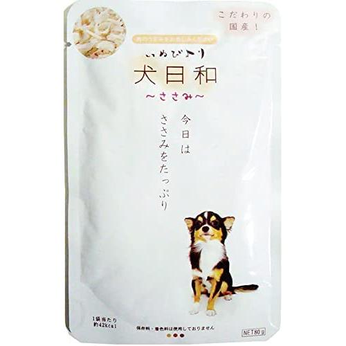 わんわん 犬日和レトルト ささみセット × 各4袋 80g (ささみ、ささみと牛肉、ささみと緑黄色野菜)｜saralittlestore｜03