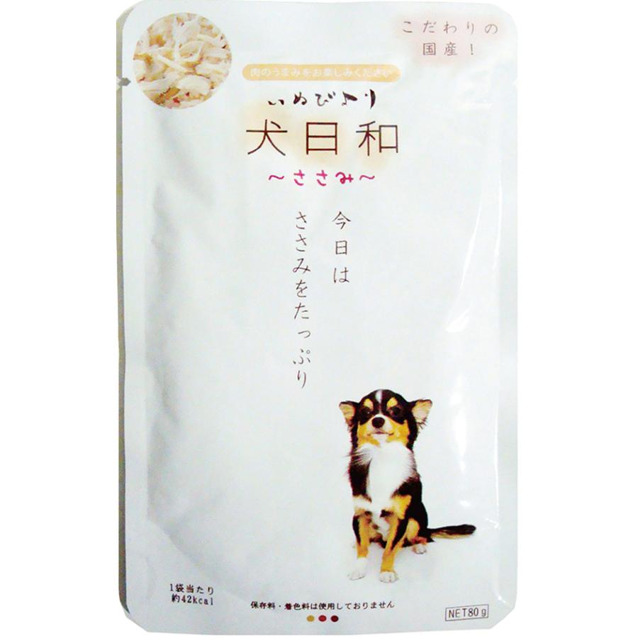 わんわん 犬日和 全種類 × 2袋セット 国産 60g ドッグフード 犬 ウェット パウチ｜saralittlestore｜02