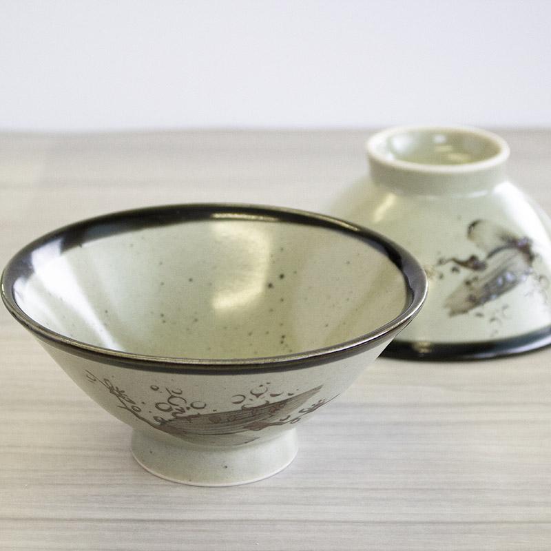 どんぶり 丼ぶり 大きめ茶碗 和食器 お茶わん 益子梅 お茶漬け