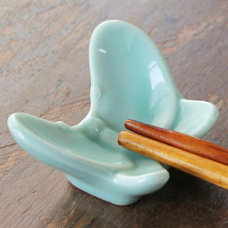 箸置き はしおき カトラリーレスト かわいい ナチュラル バタフライ 蝶