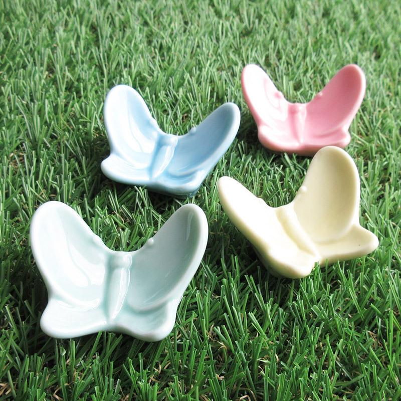 箸置き はしおき カトラリーレスト かわいい ナチュラル バタフライ 蝶