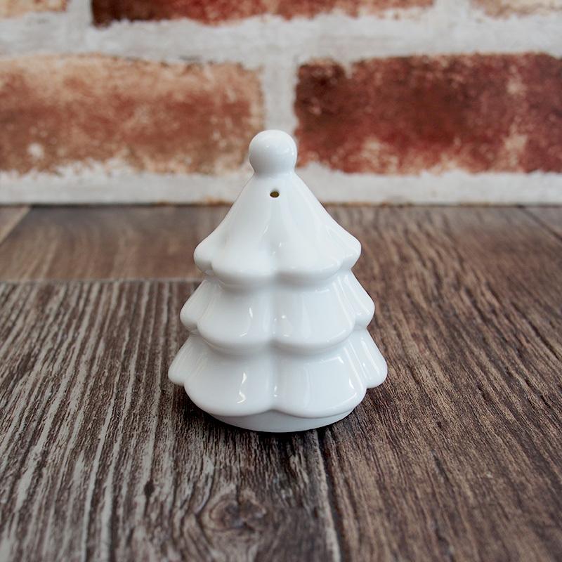 完売】クリスマス 白い陶器のオブジェ（3種選択） / 雑貨 置物