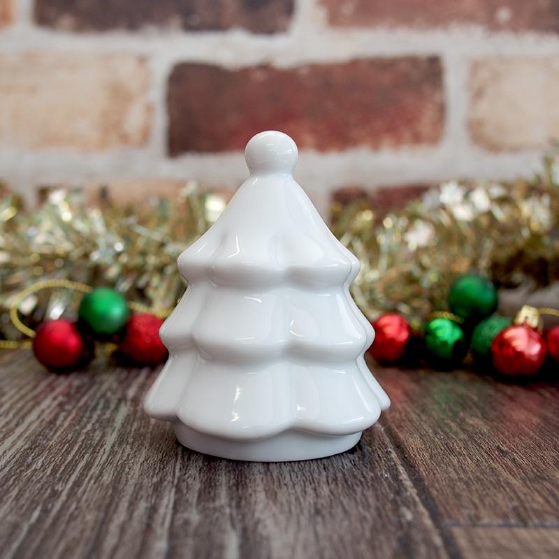 完売】クリスマス 白い陶器のオブジェ（3種選択） / 雑貨 置物