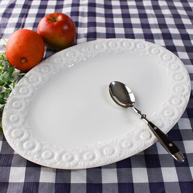 プラター 37cm オードブル皿 パーティー 大皿 ビュッフェ用 洋食器 白