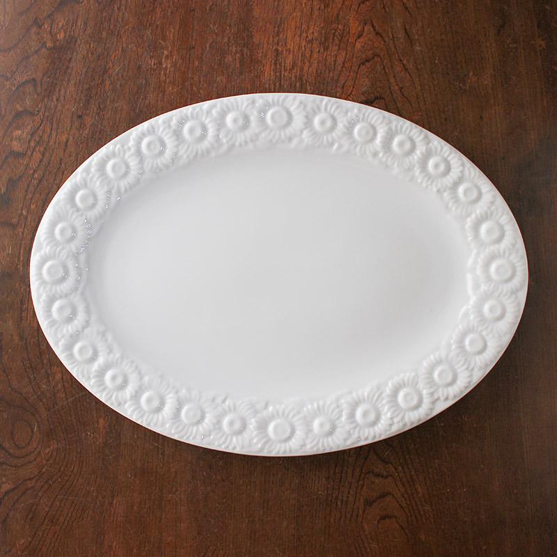 プラター 37cm オードブル皿 パーティー 大皿 ビュッフェ用 洋食器 白  