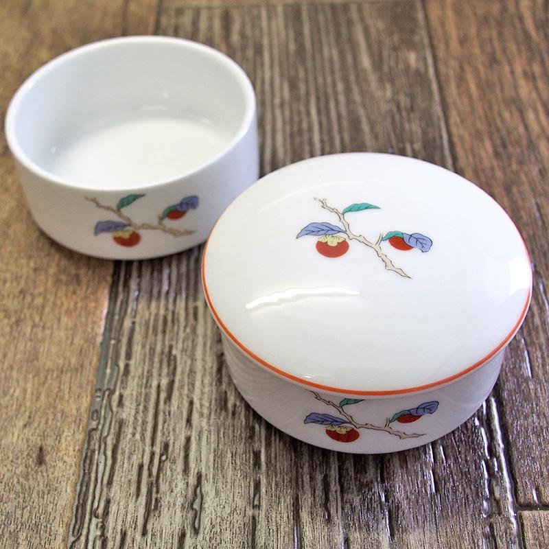 蓋物 二段重 ふた物 保存容器 卓上容器 二段蓋物 蓋もの 柿右衛門写し