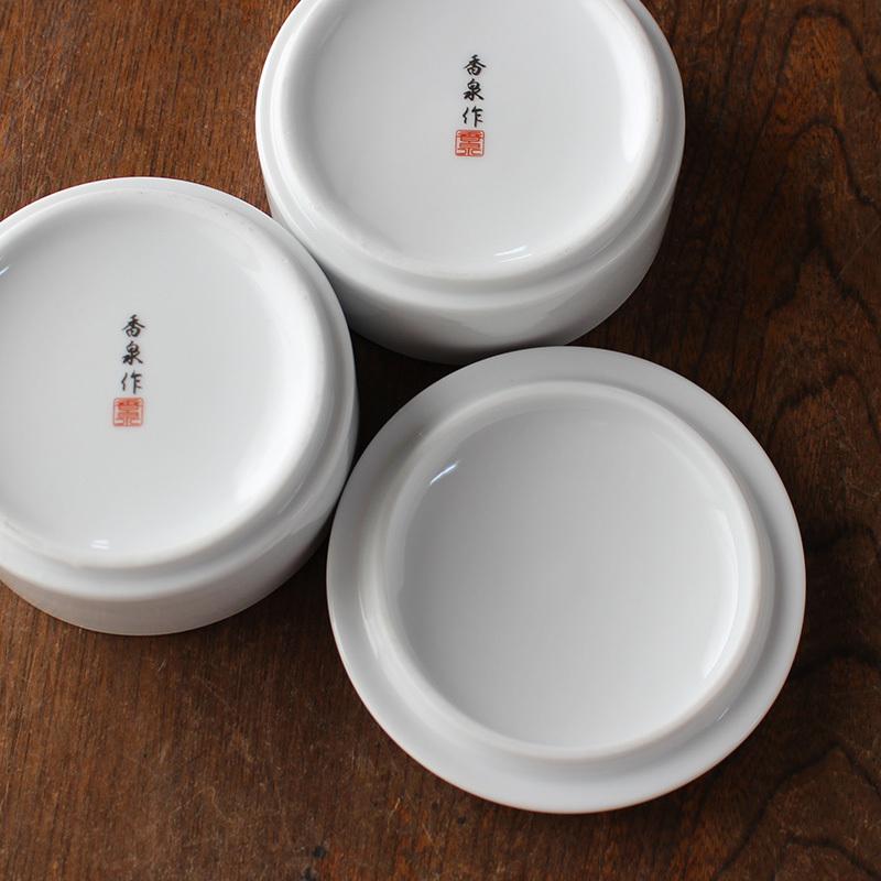 蓋物 二段重 ふた物 保存容器 卓上容器 二段蓋物 蓋もの 柿右衛門写し