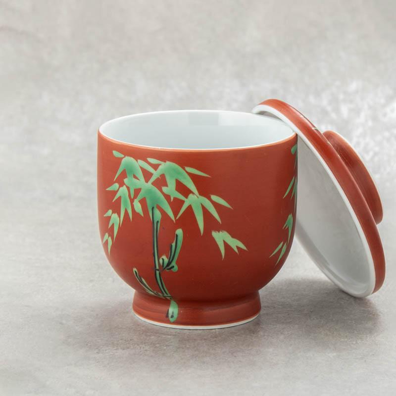 茶碗蒸し 器 アウトレット 蒸し碗 蓋付き 和食器 竹柄 小鉢 和風 業務