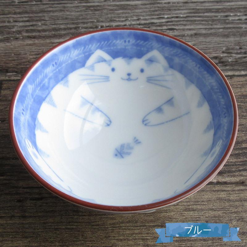 ごちそうネコちゃん お茶碗(2色選択)/ こども用食器 キッズ ごちそうネコちゃん お茶碗(2色選択)/ こども用食器 キッズ