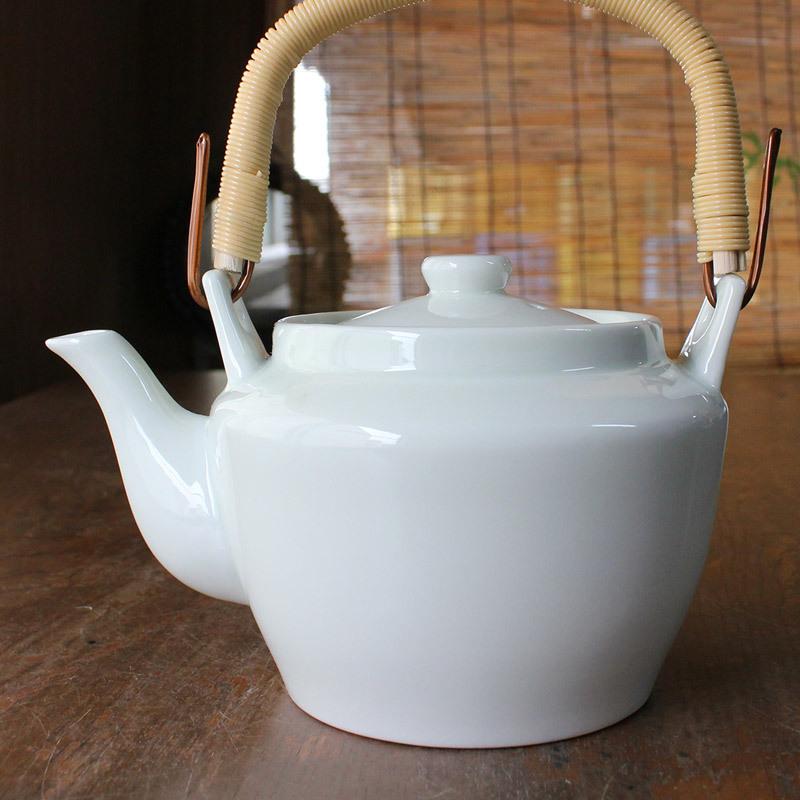 土瓶 急須 ポット 和食器 美濃焼 白い食器 ホワイト 無地 ナチュラル