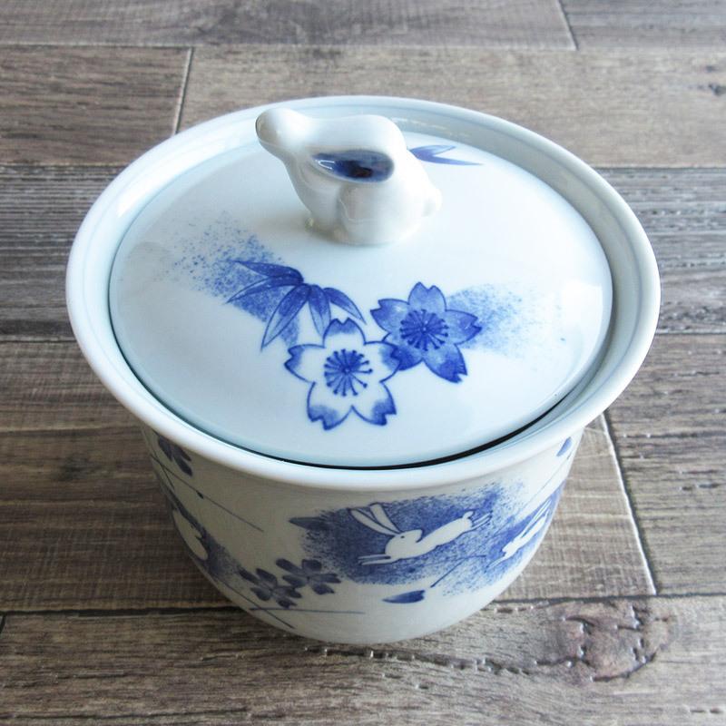 青磁兎柄 蓋付バケット スープボウル 蓋付ボウル キャンディポット うさぎ ウサギ 十五夜 お月見 蓋付容器 保存容器 スープポット 美濃焼 日本製 G5 Y サラーミキ Yahoo 店 通販 Yahoo ショッピング