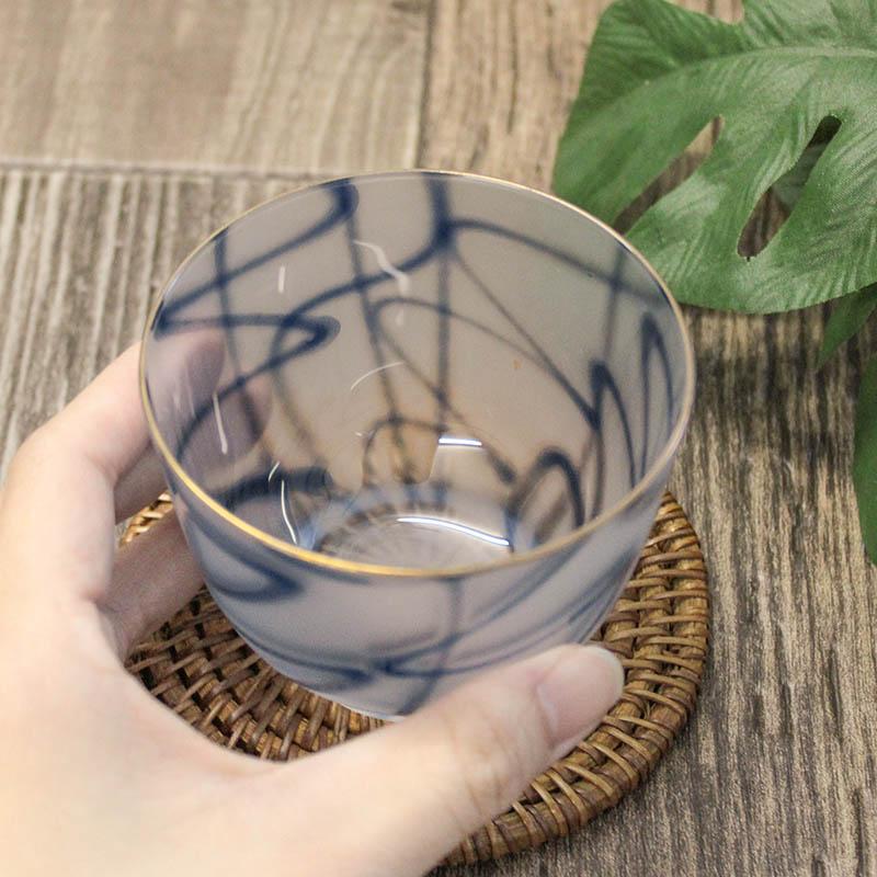 冷茶碗 冷茶グラス ガラス煎茶 煎茶碗 ガラス食器 昭和レトロ 煎茶