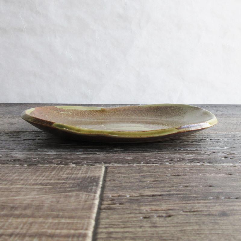 灰釉草文 天皿 / 22.3cm 高級和食器 刺身 天ぷら 主菜 メイン 灰釉草文 天皿 / 22.3cm 高級和食器 刺身 天ぷら 主菜 メイン