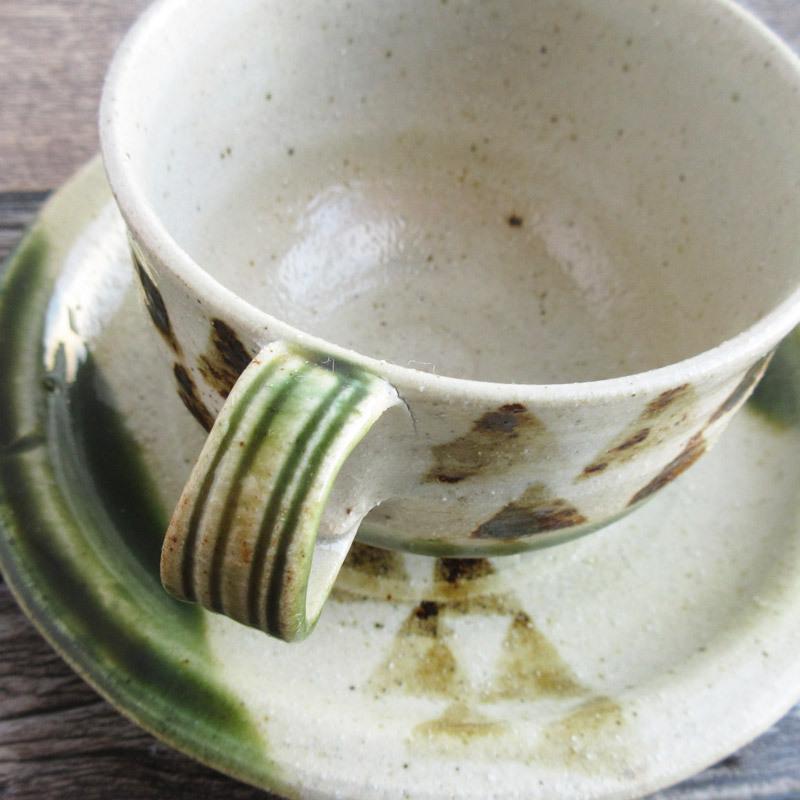 カップ ソーサー セット 食器 美濃焼 カップ&ソーサー 織部 織部釉