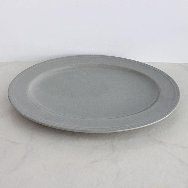 大皿　31㎝ プレート 36cm オーバル皿 食器 グレー メインディッシュ 楕円 大皿 盛