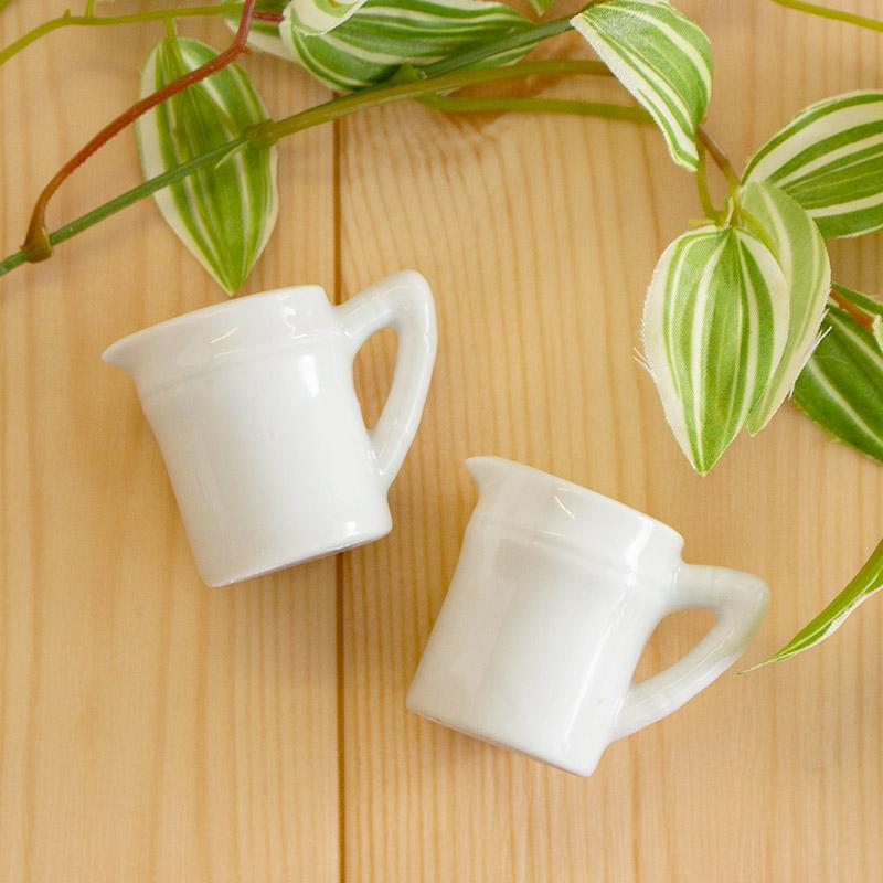ミルクピッチャー 1人用 ミルクポット 陶器 シロップ入れ カフェ食器