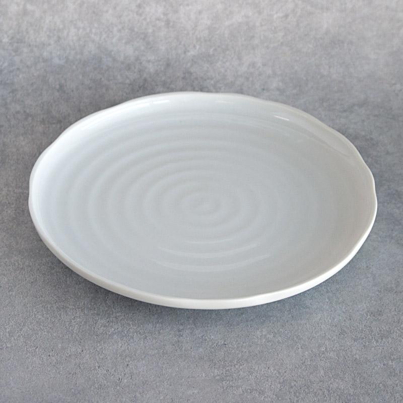 大皿 プレート 24.5cm 和食器 日本製 美濃焼 食器 皿 白 ホワイト