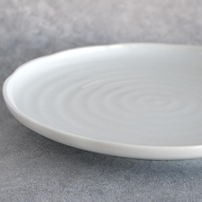 大皿 プレート 24.5cm 和食器 日本製 美濃焼 食器 皿 白 ホワイト