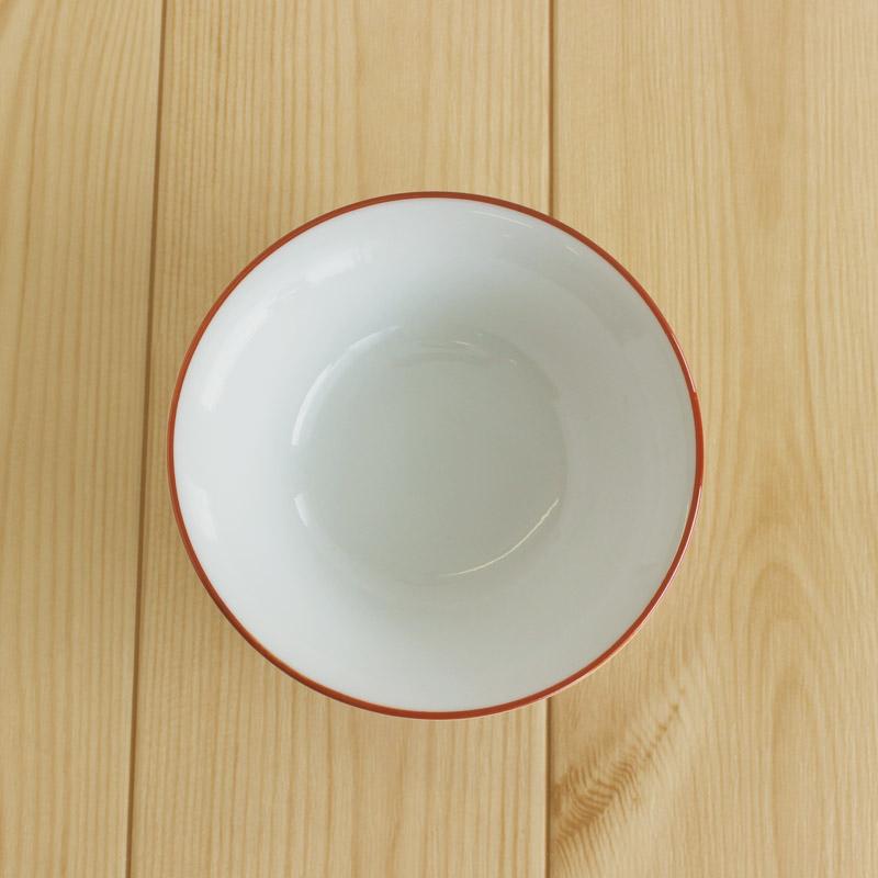 深小皿 小鉢 和食器 浅鉢 漬物皿 浅い 小ボウル 小皿 食器 / 縁朱