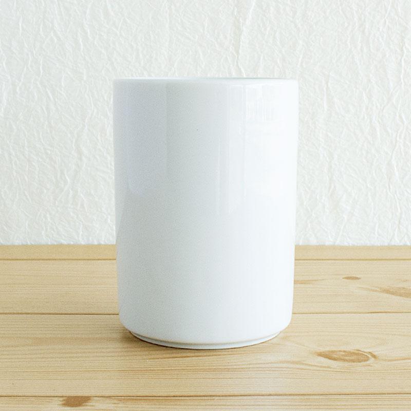 湯呑 ゆのみ 190cc 和食器湯飲み 白 長湯呑 寿司湯呑 お茶 カップ コップ シンプル 無地 アウトレット 安い / 白磁ストレート ...