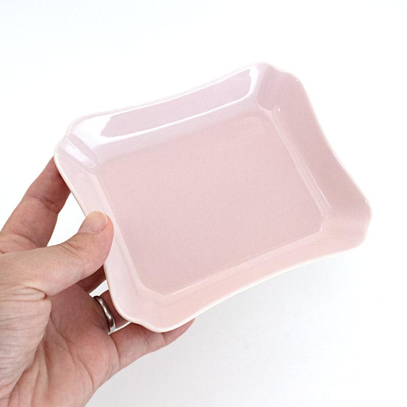 小皿 プレート 食器 日本製 美濃焼 ミニプレート スクエア 変形皿 角皿