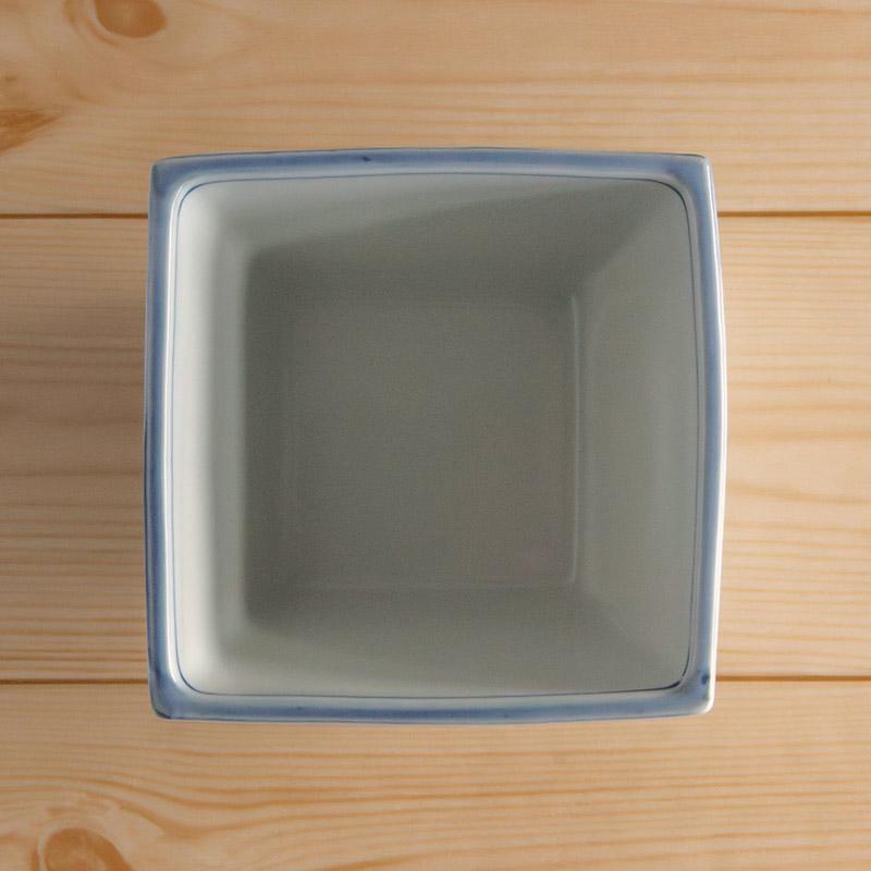 小鉢 四角 角鉢 和え物 おひたし 冷奴 和食器 / 青白磁 竹 正角小鉢