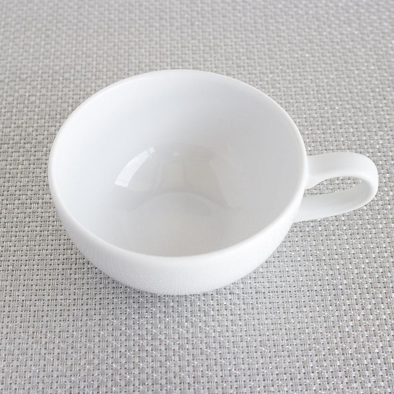 スープカップ カップ＆ソーサー カフェラテ 白 日本製 陶器