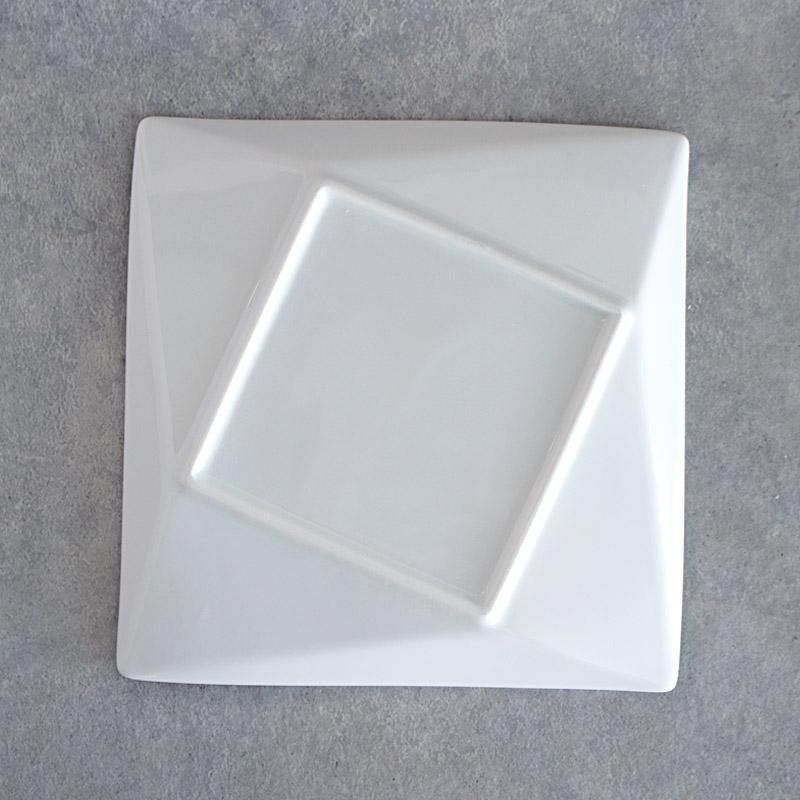 皿 プレート 洋食器 日本製 美濃焼 盛り皿 白い食器 中皿 角皿 白