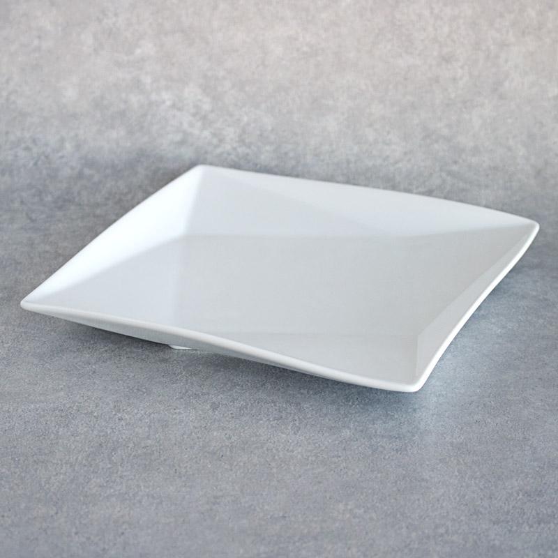 皿 プレート 洋食器 日本製 美濃焼 盛り皿 白い食器 中皿 角皿 白