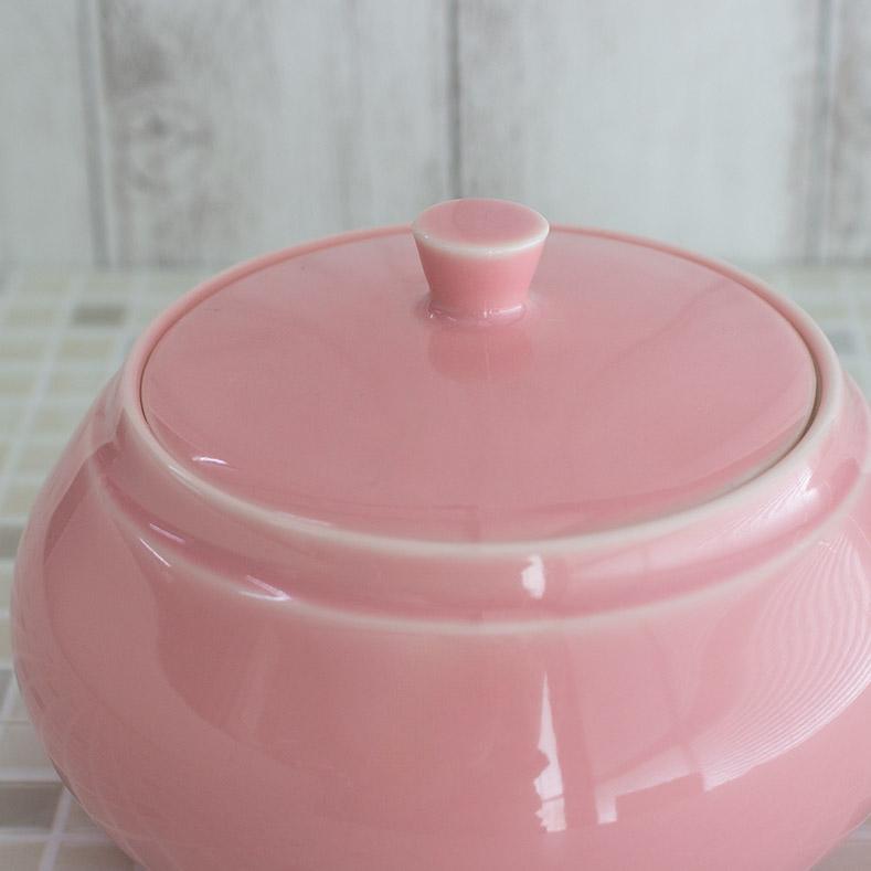 小物入れ キャニスター 陶器 小物収納 保存容器 ブルー ピンク