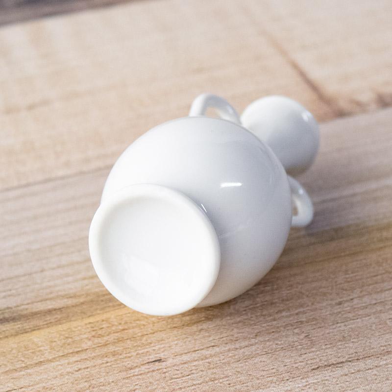 一輪挿し 花瓶 陶器 ミニ 白 コンパクト 小さいサイズ / 白い小さな