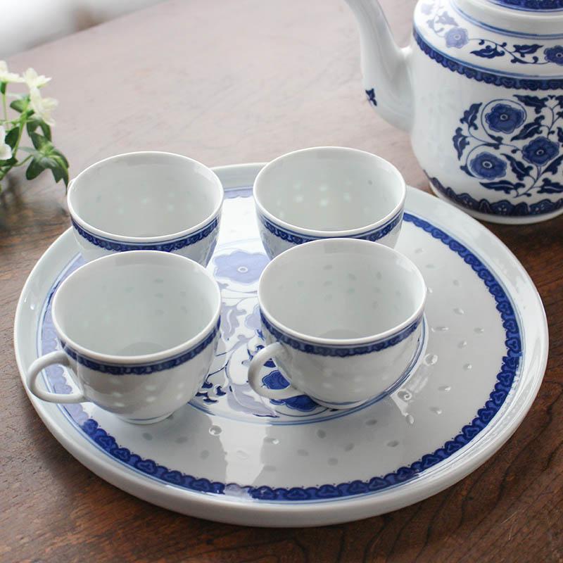 茶器セット ティーセット 中国茶器 食器 蛍焼き トレー ティーポット