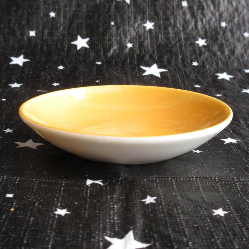 小皿（2色選択） 9.3cm オレンジ ブルー シンプル 使いやすい 丸いお皿