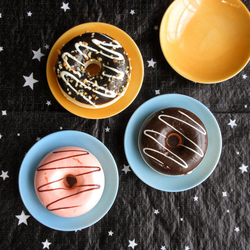 小皿（2色選択） 9.3cm オレンジ ブルー シンプル 使いやすい 丸いお皿