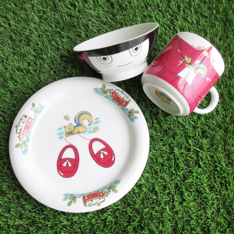 昭和レトロ 食器セット 洋食器 キッズ 子供用食器 お茶碗 丸皿