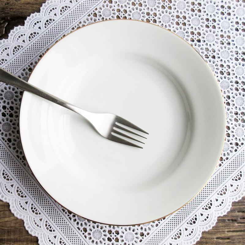 プレート 皿 20.7cm 白 中皿 丸いお皿 高級感 ホワイト シンプル 高