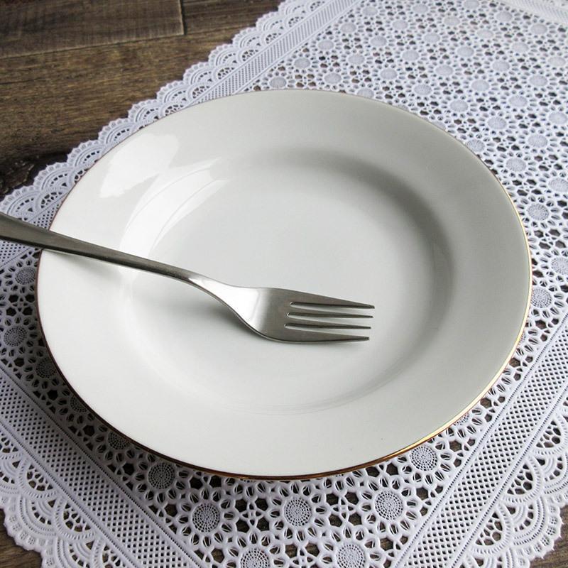 プレート 皿 20.7cm 白 中皿 丸いお皿 高級感 ホワイト シンプル 高