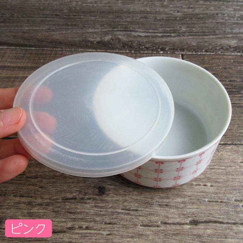 スクエアドットスタック鉢（2色選択）/ 蓋付き 陶器 保存容器 タッパー