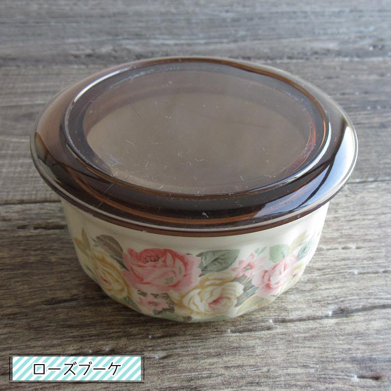 昭和レトロ プラスチックの蓋付き保存容器（2柄選択）/ ストッカー
