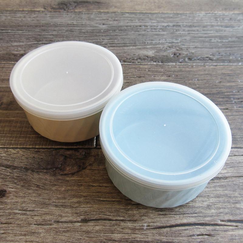 昭和レトロ専用食品保存容器 せっと 昭和レトロ 保存容器 2個セット（おろし付き）/ ストッカー 蓋物
