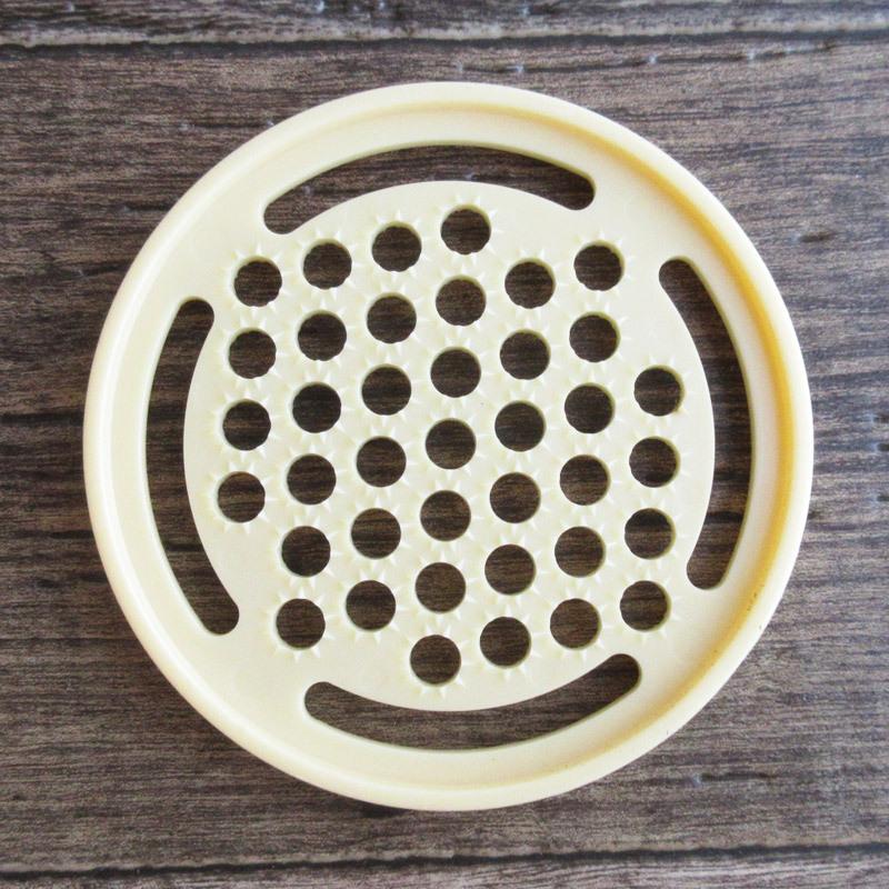 昭和レトロ 保存容器 2個セット（おろし付き）/ ストッカー 蓋物 陶器