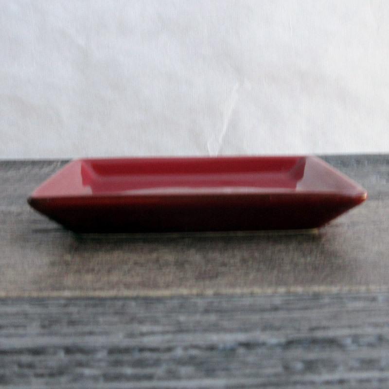 プレート 食器 11.5cm レンガ色 スクエア 小皿 取り皿 デザート皿