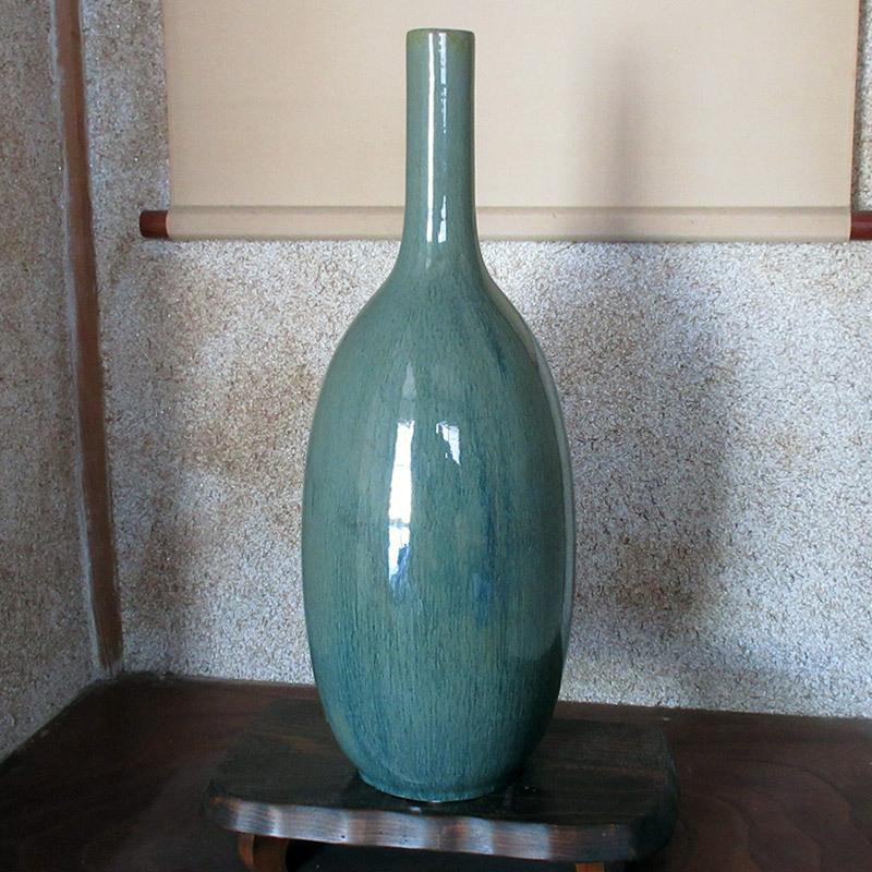 花瓶 54.5cm 難あり 特大 つる首型 大きい花瓶 花入れ フラワーベース