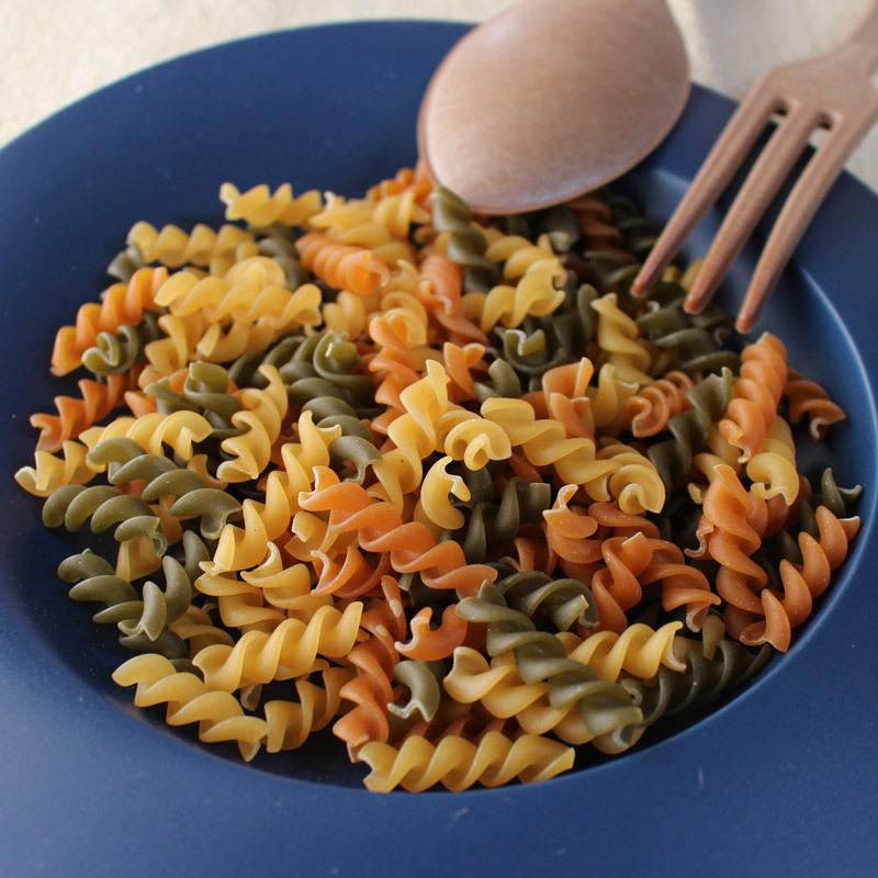 プレート 24cm 洋食器 変形 リム皿 丸皿 紺色 藍色 ネイビー パスタ皿